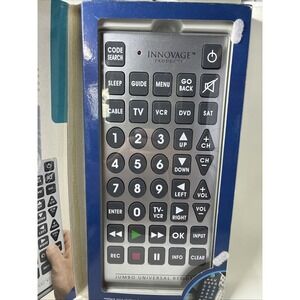 Jumbo Universal Remote by Innovage Products 8 Devices TV/DVD/VCR/CABLE/SATELLITE